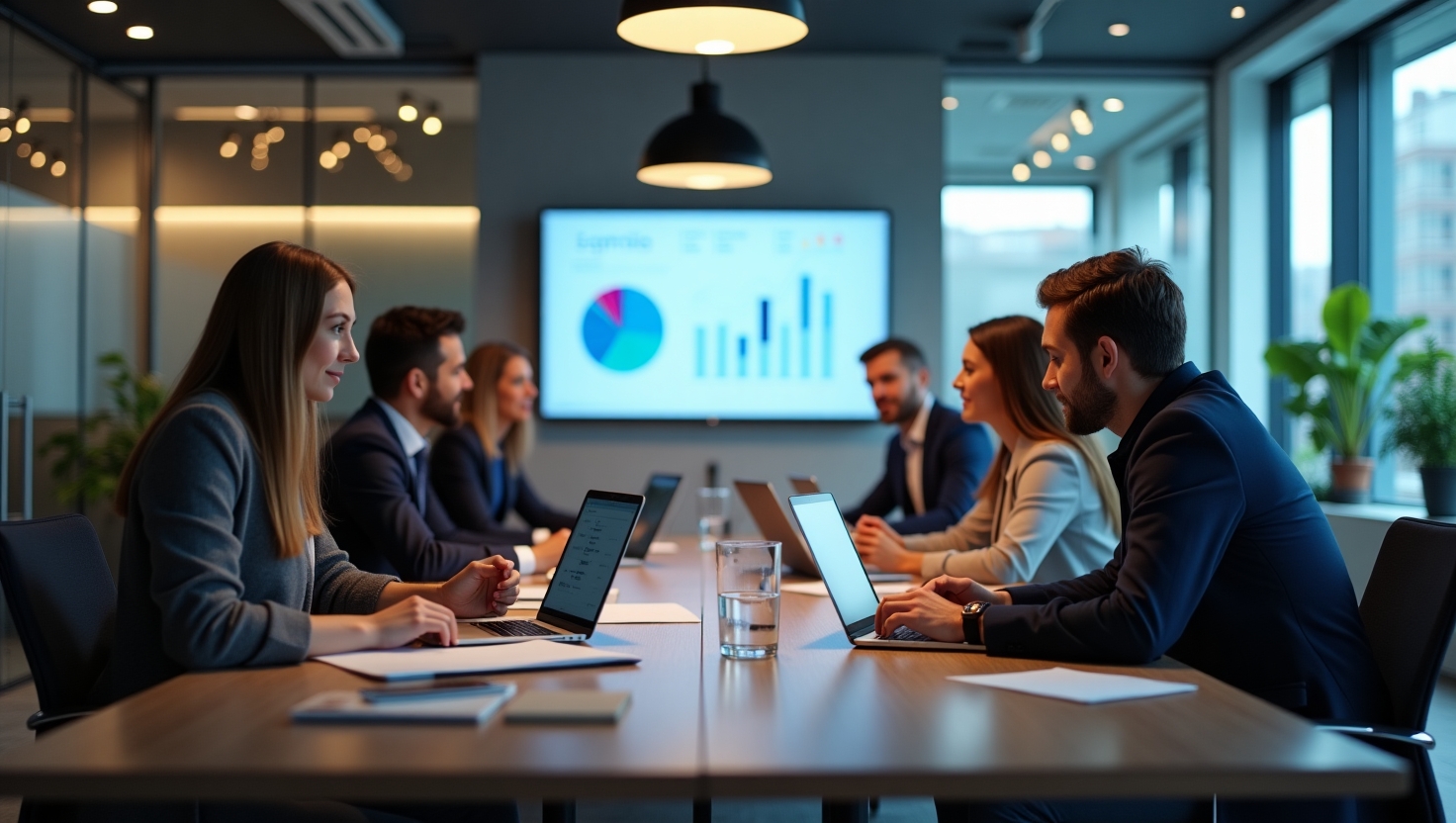 Équipe comptable professionnelle